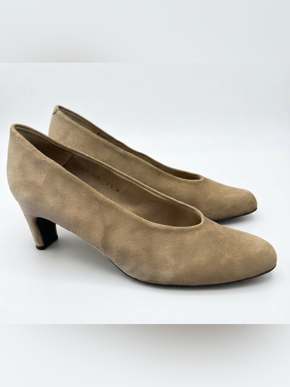Amante Shoes Suede Pumps Tan 9.5M